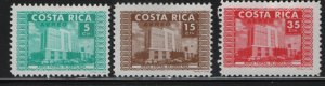 COSTA RICA, C434-C436   MINT HINGED,   SET