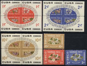 Cuba 1960, Christmas 15v (3v 3x[ ]), MNH