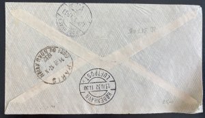 1932 Buenos Aires Argentina Airmail Cover To Copenhagen Denmark