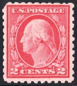 SC#463 2¢ Washington Single (1916) MLH