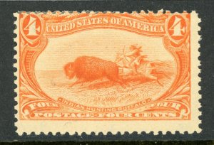 USA 1898 Trans-Mississippi 4¢ Buffalo Scott #287 Mint P998