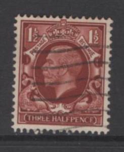 Great Britain  Scott # 212    used  single