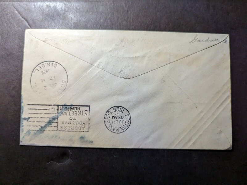 1926 USA CAM 1 Airmail First Flight Cover FFC NY to Boston MA Joe Kraus