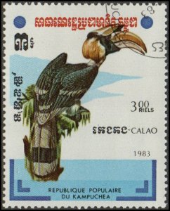 Cambodia 433 - Cto - 3r Hornbill (1983) (cv $0.40)