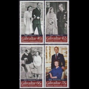 GIBRALTAR 2007 - Scott# 1067-70 Royal Wedding Set of 4 NH