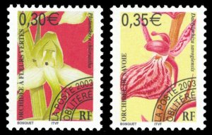 France 2003 ORCHIDS Scott #2958-2959 Mint Never Hinged