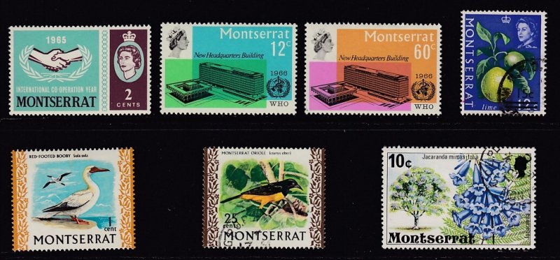 MONTSERRAT - 34 Different - Mint lightly hinged (Unused) & Used