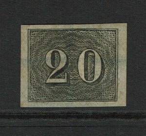 Brazil SC# 22, Mint Hinged, Hinge Rem, back stamped, some minor toning - S13299