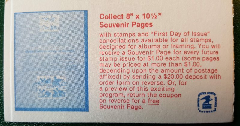 US SCOTT  BK145 BOOKLET