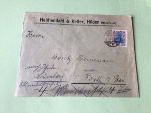 Germany 1922 Rheinland stamps cover  ref 50520