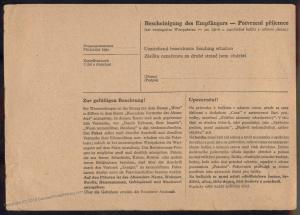 Germany BuM Bohemia Moravia Concentration Camp KL Floessenbuerg Package Ca 79472