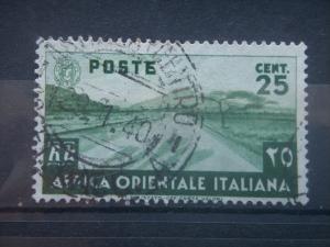 ITALIAN E. AFRICA, 1938, used 25c, Desert, Scott 6