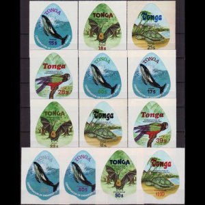 TONGA 1978 - Scott# 444-8+C+CO Wildlife Set of 13 NH