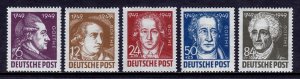 Germany (DDR) - Scott #10NB6-10NB10 - MH - Crease #10NB10 - SCV $4.70