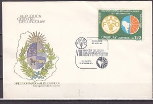 Uruguay, Scott cat. 1290. F.A.O. Freedom from Hunger issue.. First day cover. ^