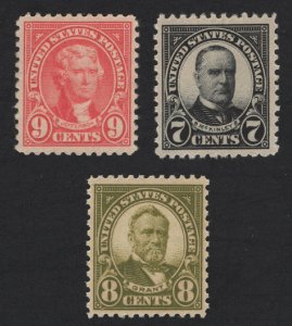 United States MINT Scott Number 559-61  MNH  VF  - BARNEYS