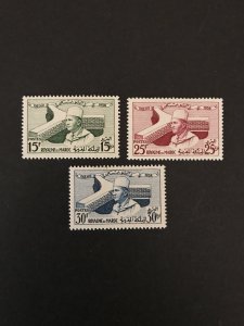 Morocco 1958 #25-7, UNESCO, MNH.