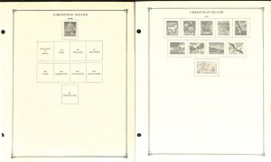 Christmas Island Stamp Collection on 15 Scott International Pages To 1973