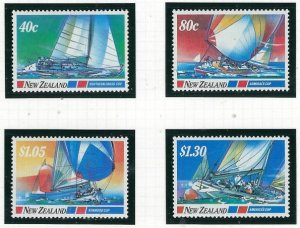 New Zealand 867-70 MNH 1987 Sail Boats (an2144)