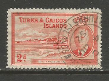 Turks & Caicos Isl.    #108  Used  (1950)  c.v. $0.60