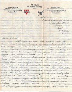 FPO 42, Egypt, Middle East Forces to Seattle, Wa 1943 w/Letter (M5877)