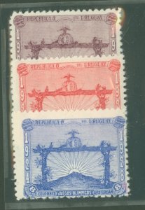 Uruguay #388-390  Single (Complete Set)