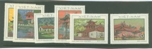 Vietnam/North (Democratic Republic) #521-526 Unused Single (Complete Set) (Architecture)