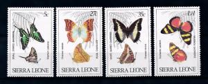 [70633] Sierra Leone 1980 Insects Butterflies  MNH