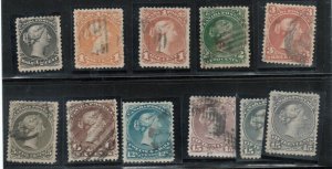 Canada #21 - #30 Used Very Fine Set