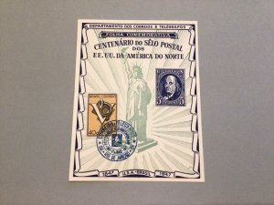 Brasil 1947 Centenario Selo Postal  Stamps Postal Card  Ref 64618
