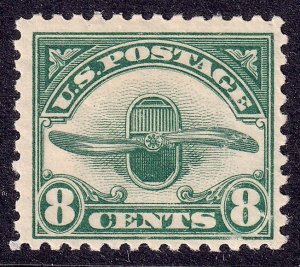 US Scott C4, 1923 Radiator and Propeller, 8c dark green, VLH MINT