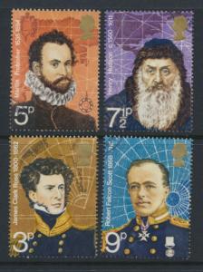 Great Britain SG 897 - 900 set of 4 Polar Explorers   Used   