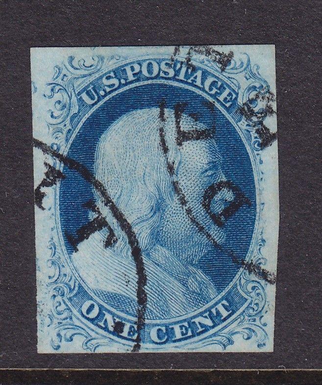 7 VF-XF neat cancel good margins with nice color cv $ 160 ! see pic !