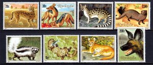 Rwanda 1981 Meat-eating animals Complete Mint MNH Set SC 1035-1042