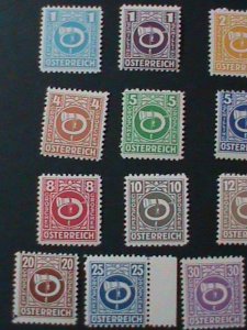 ​AUSTRIA-1945 SC#4N1-17  A.M.G. MILITALY STAMPS-MNH COMPLETE SET RARE VF