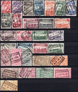 Belgium - Lot of 30 different railway stamps (Z569)