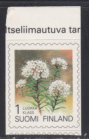 Finland # 839, Flowers, Self Adhesive, NH, 1/2 Cat.