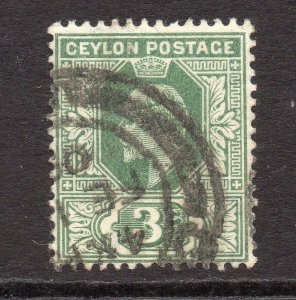 Ceylon 1904 Early Issue Fine Used 3c. 230550