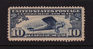 1927 Lindbergh plane Sc C10 AIRMAIL MNH OG single CV $12.50 (A1