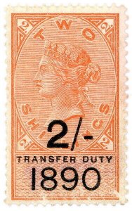 (I.B) QV Revenue : Transfer Duty 2/- (1890)