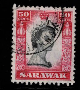 SARAWAK Scott 208 Used QE2 stamp