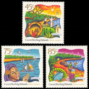 Cocos Islands 1997 Scott #323-325 Mint Never Hinged