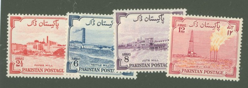 Pakistan #73/74-76 Unused Single