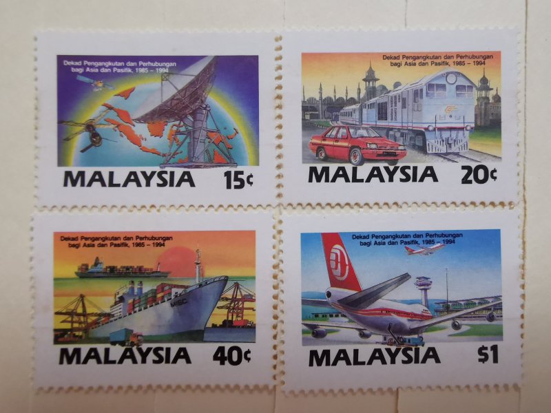 MALAYSIA 1987 ASIA PACIFIC TRANSPORT & COMMUNICATION DECADE  IN FINE MINT