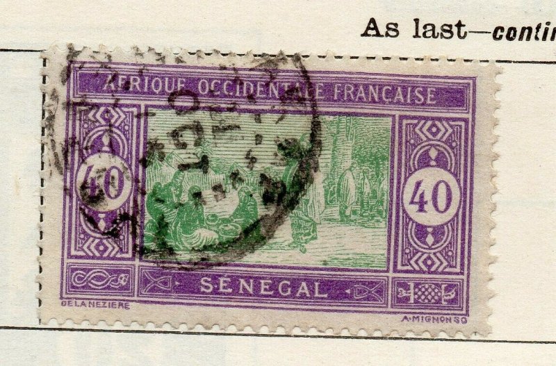 Senegal 1914 Early Issue Fine Used 40c. NW-116683