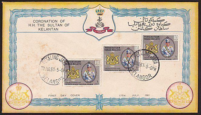 MALAYA 1961 Sultan of Kelantan FDC..........................................9214