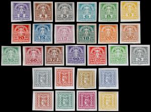 Austria Scott P29-P47, P48-P55 (1920-22) Mint H F-VF Complete Sets