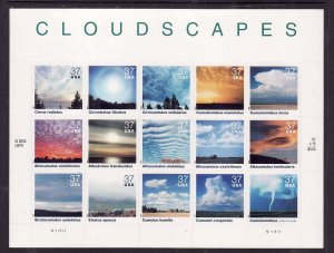 USA-Sc#3878- id12-unused NH sheet-Cloudscapes-Weather-2004-