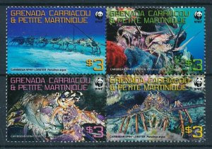 [109029] Gren. Carriacou & Petite Martinique 2009 Marine life lobsters  MNH