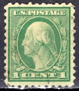 U.S.A.; 1914; Sc. # 424; Used, Wmk.190  Perf. 10 Single Stamp